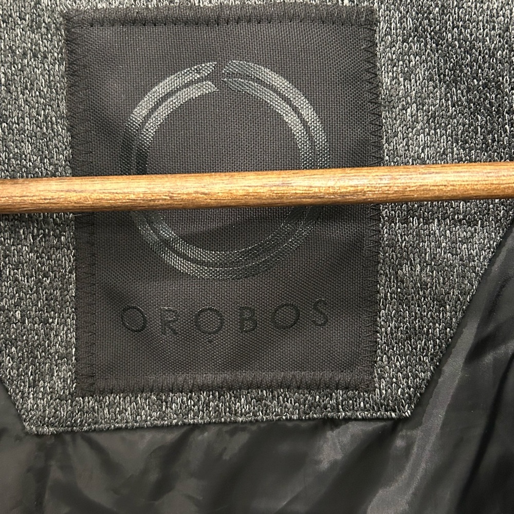 NWOT NEO-I by OROBOS women’s black & grey mix media quilted Parka size XX Small - Picture 2 of 7